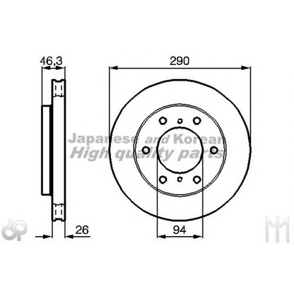 Photo Brake Disc ASHUKI 09902505Z