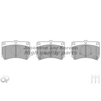 Photo Brake Pad Set, disc brake ASHUKI 10804130