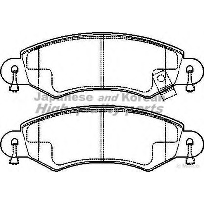 Photo Brake Pad Set, disc brake ASHUKI 10805208