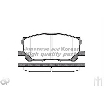 Photo Brake Pad Set, disc brake ASHUKI 10805212