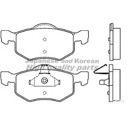 Foto Kit pastiglie freno, Freno a disco ASHUKI 10807503