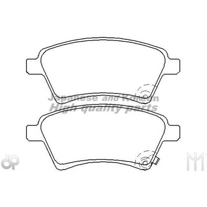 Photo Kit de plaquettes de frein, frein à disque ASHUKI 10808208J