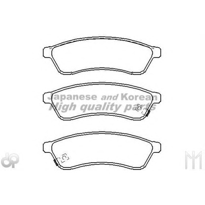 Photo Brake Pad Set, disc brake ASHUKI 10834090