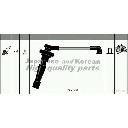 Zdjęcie Zestaw przewodów zapłonowych ASHUKI 16141104