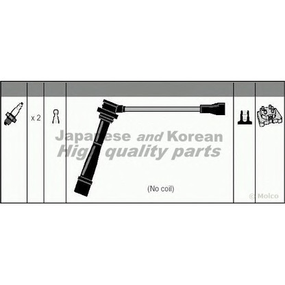 Zdjęcie Zestaw przewodów zapłonowych ASHUKI 16141108
