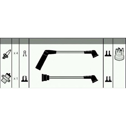 Zdjęcie Zestaw przewodów zapłonowych ASHUKI C78026