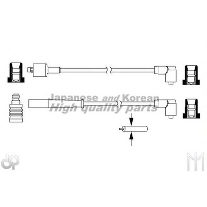 Фото Комплект проводов зажигания ASHUKI D12410