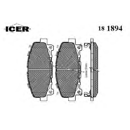 Photo Brake Pad Set, disc brake ASHUKI H02569