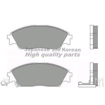 Фото Комплект тормозных колодок, дисковый тормоз ASHUKI H02703