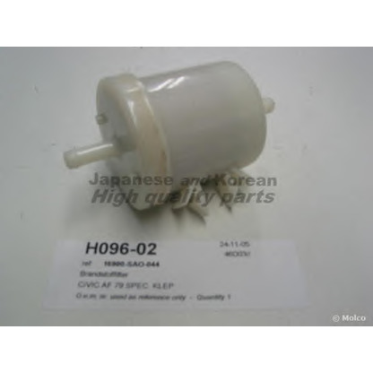 Foto Filtro combustible ASHUKI H09602