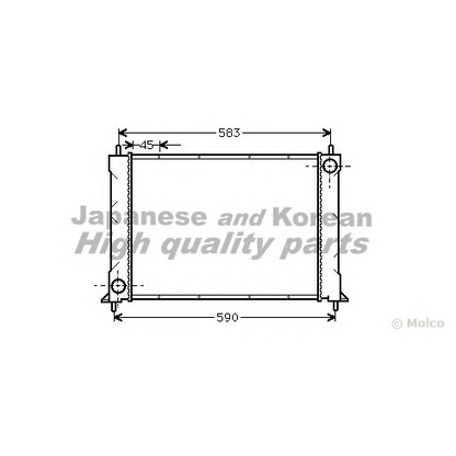 Photo Radiator, engine cooling ASHUKI H55703