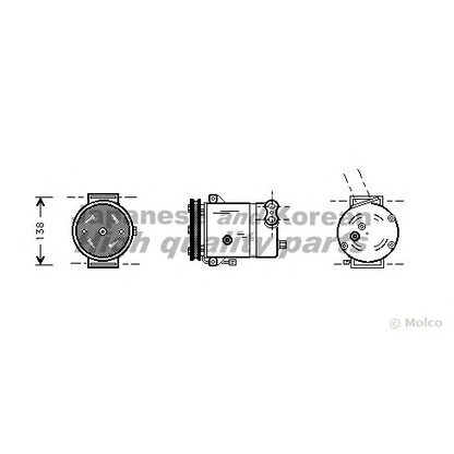 Photo Compressor, air conditioning ASHUKI J55502