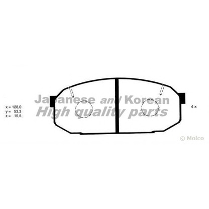 Foto Kit pastiglie freno, Freno a disco ASHUKI M04525