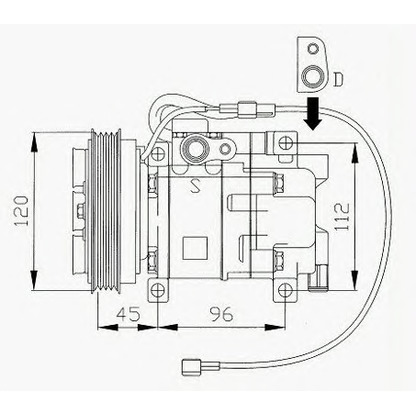 Foto Kompressor, Klimaanlage ASHUKI M55003