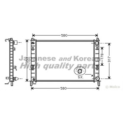 Photo Radiateur, refroidissement du moteur ASHUKI M55315