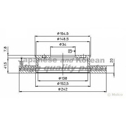 Photo Brake Disc ASHUKI N01375