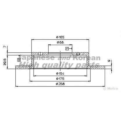 Photo Brake Disc ASHUKI N01415