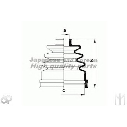 Photo Jeu de joints-soufflets, arbre de commande ASHUKI N03901