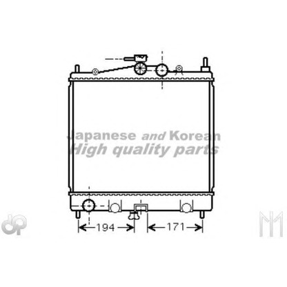 Foto Radiador, refrigeración del motor ASHUKI N65119