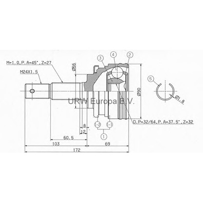 Foto Kit giunti, Semiasse ASHUKI NI4B0I