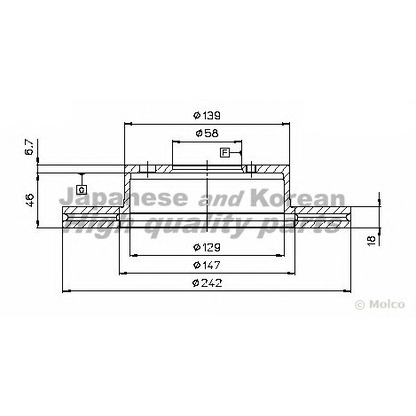 Photo Brake Disc ASHUKI S01610