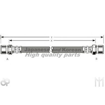 Zdjęcie Przewód hamulcowy elastyczny ASHUKI S42010