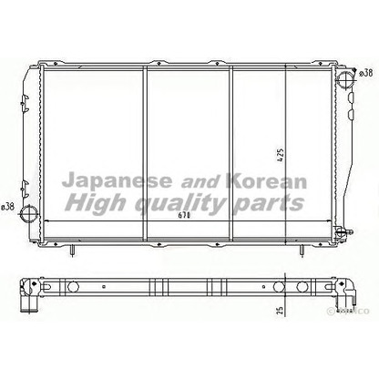 Foto Radiador, refrigeración del motor ASHUKI S55018