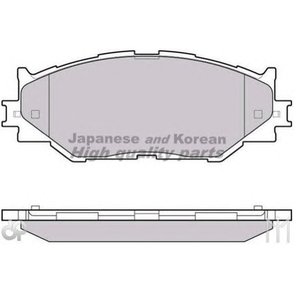 Фото Комплект тормозных колодок, дисковый тормоз ASHUKI T11289