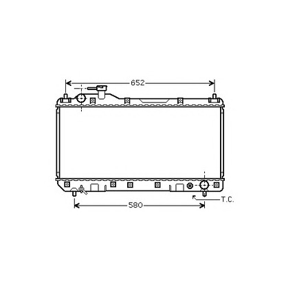 Foto Radiador, refrigeración del motor ASHUKI T55476