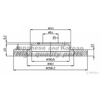 Foto Disco  freno ASHUKI T60285