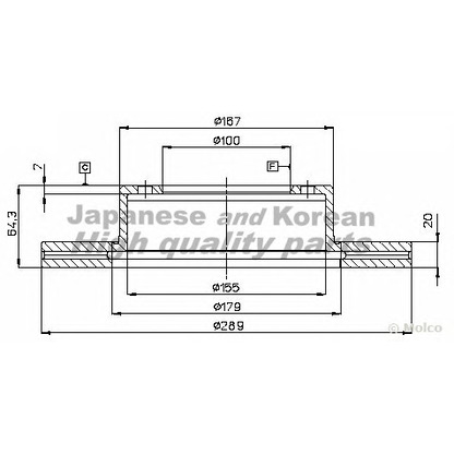 Foto Disco de freno ASHUKI T60295