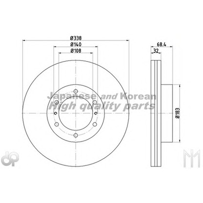 Photo Brake Disc ASHUKI T60346