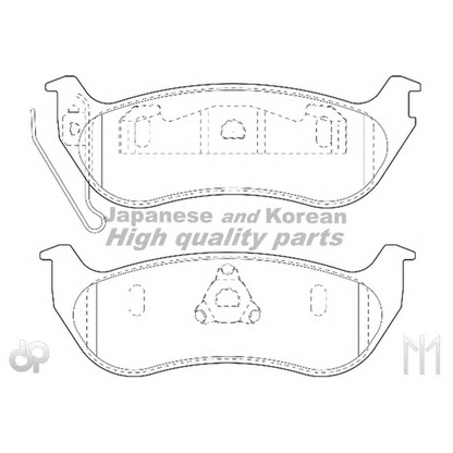 Foto Bremsbelagsatz, Scheibenbremse ASHUKI US104238