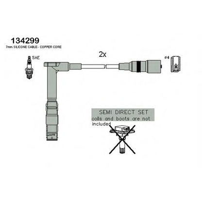 Photo Ignition Cable Kit HITACHI (Hüco) 134299