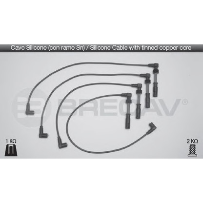 Фото Комплект проводов зажигания BRECAV 02521