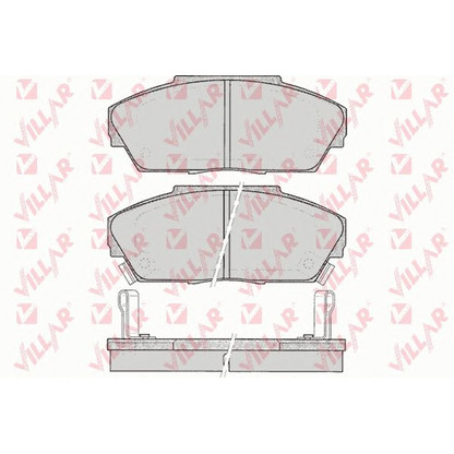 Фото Комплект тормозных колодок, дисковый тормоз VILLAR 6260080