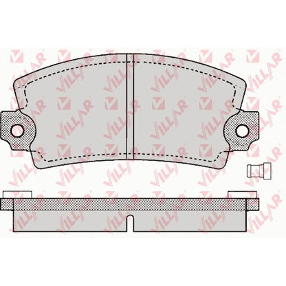 Photo Kit de plaquettes de frein, frein à disque VILLAR 6260129