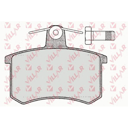 Photo Brake Pad Set, disc brake VILLAR 6260215