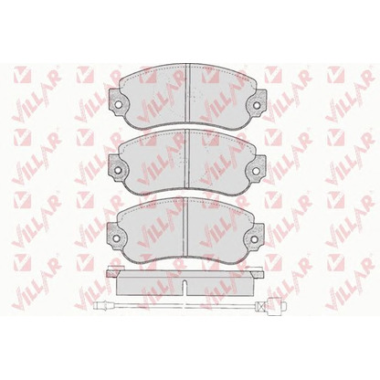Фото Комплект тормозных колодок, дисковый тормоз VILLAR 6260240