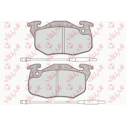 Photo Brake Pad Set, disc brake VILLAR 6260384