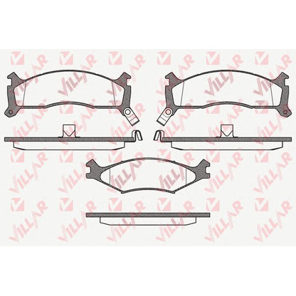 Photo Brake Pad Set, disc brake VILLAR 6260426