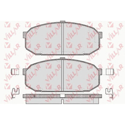 Фото Комплект тормозных колодок, дисковый тормоз VILLAR 6260526