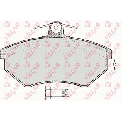 Photo Brake Pad Set, disc brake VILLAR 6260600