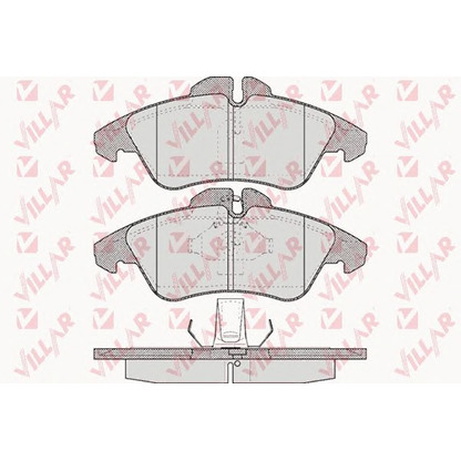 Photo Kit de plaquettes de frein, frein à disque VILLAR 6260608