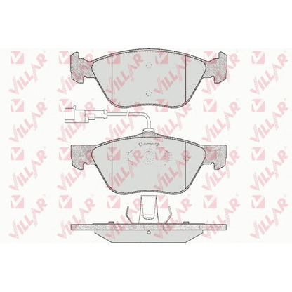 Фото Комплект тормозных колодок, дисковый тормоз VILLAR 6260614