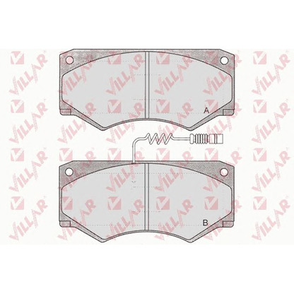 Photo Brake Pad Set, disc brake VILLAR 6260660