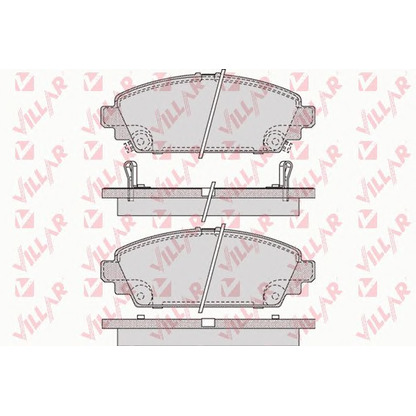 Photo Brake Pad Set, disc brake VILLAR 6261069