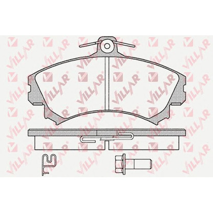 Photo Brake Pad Set, disc brake VILLAR 6261221