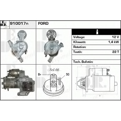 Foto Motorino d'avviamento EDR 910017N