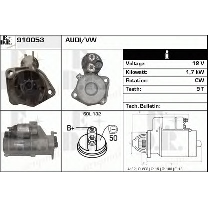 Foto Motorino d'avviamento EDR 910053